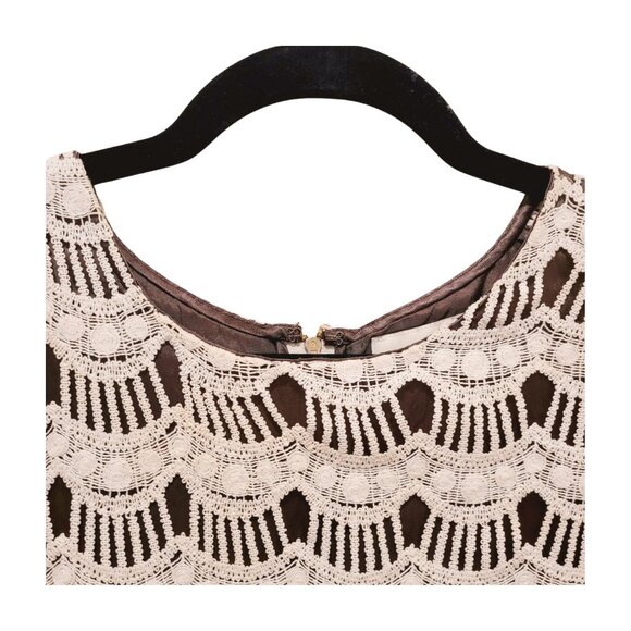 Kate Spade Women's 2 Dress Virginia Black Scalloped Lace Shift Short Sleeve EUC - Picture 4 of 10